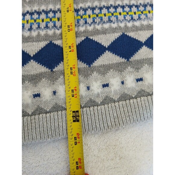 Style & Co Fair Isle Crew-Neck Sweater Gray Size 2XL - Picture 9 of 16